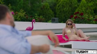 TUSHY Тачаангуй Eyla байна эхний шулуун гэдсээр туршлага, элсэн чихэр нь аав